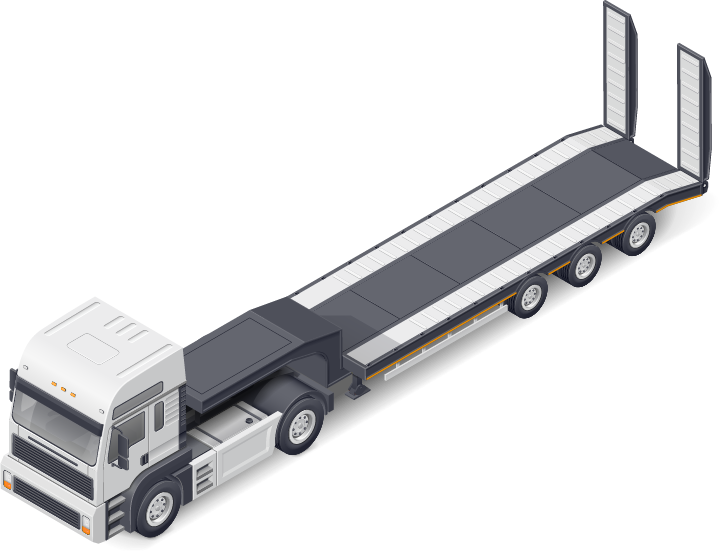 Transporte em plataforma longa